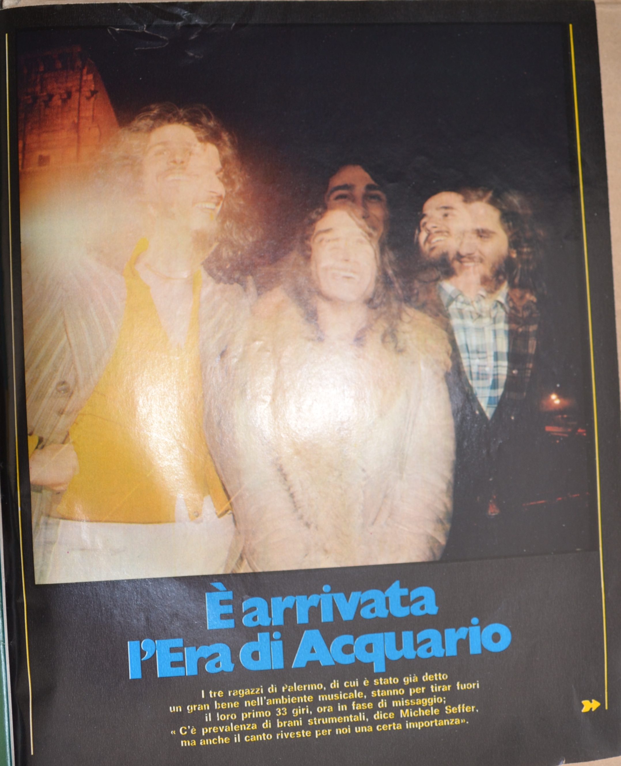 La rivista "Ciao 2001" del giugno 1972 che ci intervista.