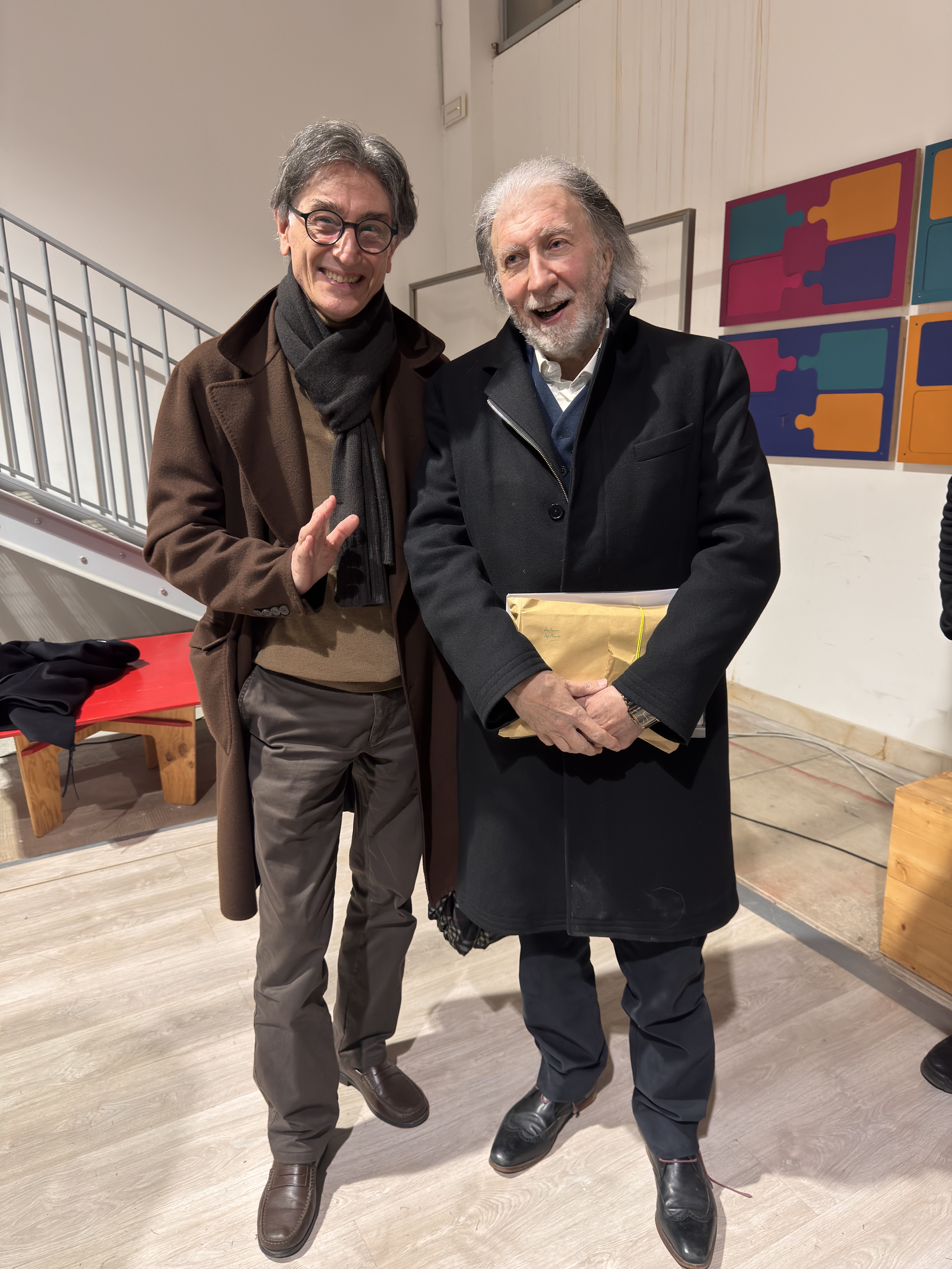 Nella foto da sinistra: Giuseppe Cataldo e Roberto Scarpinato. In occasione del convegno sulla “Riforma della magistratura” del 7 febbraio 2026 svoltosi presso Nuove Officine Zisa.